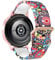 MoKo Bracelet Imprimé Compatible avec Samsung Galaxy Watch 7 FE 6 5 4 40mm 44mm/6 4 Classic 43mm 47mm 42mm 46mm/5 Pro 45mm/3 41mm/Watch Active 2, 20mm Bracelet en Silicone à Motifs, Méduse colorée