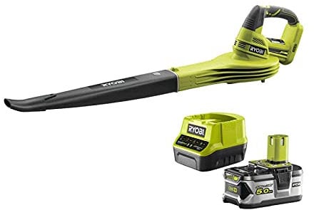 RYOBI Pack souffleur 18V OnePlus OBL1820S - 1 batterie 5.0Ah LithiumPlus - 1 chargeur rapide 2.0Ah RC18120-150