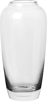 blomus Vase -LETA- Blumenvase aus mundgeblasenem Glas 17 cm hohe handgefertigte Tischvase Clear