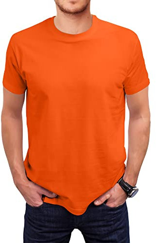 Love My Fashions Men's Round Neck Short Sleeves Plain T-Shirt