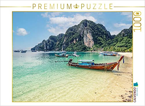 CALVENDO Puzzle Die berühmte Bucht von Phi Phi 1000 Teile Puzzle quer | Lege-Größe cm Foto-Puzzle für glückliche Stunden