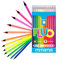 INCALL MITAMA – Pastels Fluo – Lot de 12 pastels – Pastels laqués Fluo – Mina avec grand trait 3,3 mm – Idéal pour dessiner, mettre en évidence – Couleurs scolaires – crayons