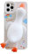 SGVAHY Cute Case Compatible with iPhone 7 Plus/8 Plus, Creative Fun 3D Cartoon Soft Squeezable Duck Design with Stand Silicone Bumper Shockproof Protective Case (White, iPhone 7 Plus/8 Plus)