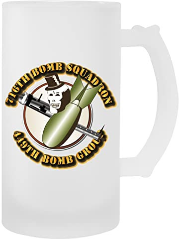 Hopestly 716th Bomb Squadron 449th Bomb Group Transparent Becher Bier Herren Damen Mug Beer