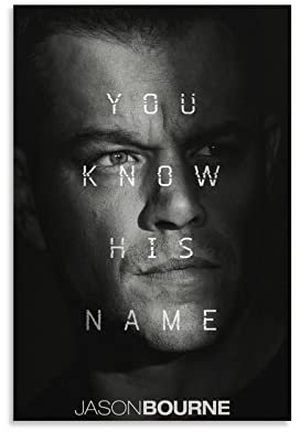 Filmposter Jason Bourne Action Horror, dekoratives Gemälde, Leinwand, Wandkunst, Wohnzimmer, Poster, Schlafzimmer, Gemälde, 30 x 45 cm