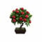 DongAi 25 cm künstliche Topfpflanzen, künstlicher Apfelbaum, Bonsai, für Zuhause, Tisch, Schreibtisch, Büro, Badezimmer