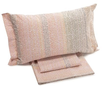 Caleffi Animalier Completo Lenzuola, Cotone, Oro, Matrimoniale, 1006713