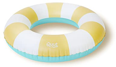 QUUT Premium Schwimmring 60 cm für Kinder ab 3 Jahre - Langlebiges Vinyl - Ideal als Badespielzeug, Wasserspielzeug Baby & Strandspielzeug für den Sommer (Bananenblau)