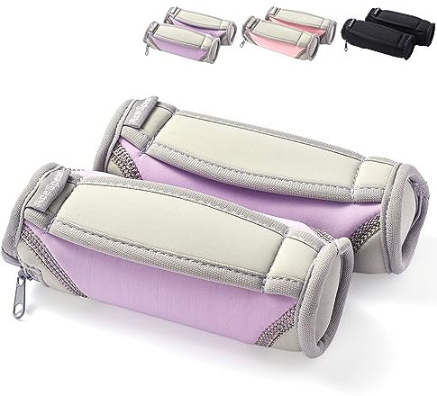 AceSpear Handgewichte für Damen und Herren, 0,5 kg, 0,9 kg, 1,4 kg, 1,8 kg, weiche Hanteln, abnehmbares Gehgewicht für Aerobic, Joggen, Laufen (0,5 kg x 2, lila)