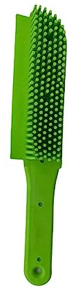 PNJB, Rubber Pet Hair Hand Brush Furniture Floor Sweeper, Portable Dogs Cats Hair & Lint Remover Brush Rubber Massage Brush for Furniture, Auto Detailing Brush for Dogs Cats (Green)