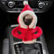Starnearby Schaltknauf Hoodie, Auto Schaltknauf Abdeckung, Schaltknauf Weihnachten Hoodie, Schalthebel Haube Hoody für Auto Deko Innen, Cute Weihnachts Car Accessories Schalthebel Dekoration (Rot)
