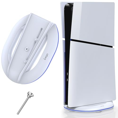 FASTSNAIL Standfuß für PS5 Slim Konsole, Ständer kompatibel mit Playstation5 Slim Digital/Disc Edition,Zubehör für PS5 Slim