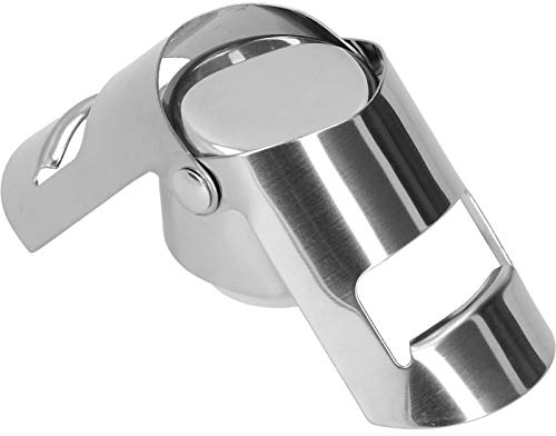 KOSDFOGE Tapón para Botella de Champán, Tapón Sellador de Acero Inoxidable, Barra de Accesorios, Utensilios de Cocina, Accesorio Versátil y Listo para Reutilizar.