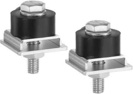 sourcing map 2Pcs Trolley Roller Wheels Limit, Stable Trolley Assembly Positioning Trolley Stopper for 1-5/8 Wide and All 1-5/8 or Taller Strut Channel