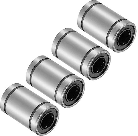 Kozelo 4 Stück LM8UU Linear-Kugellager, [8mm x 15mm x 24mm] Stahl-Lineargleitlager für CNC-Maschinen Verpackungsmaschinen 3D-Drucker Verwendung