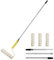 Farbroller mit Teleskopstange, Farbrolle Alulegierung Teleskopstab 30-156cm, Malerset für Wandfarbe (3 x Farbwalze)