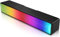 AFK Altavoces para computadora, barra de sonido para computadora con luces RGB, altavoces de PC alimentados por USB con sonido estéreo, Bluetooth 5.1 y entrada auxiliar de 3.5 mm, altavoces para
