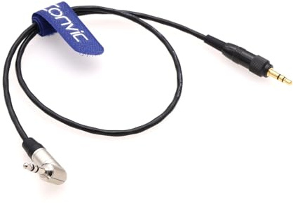 Eonvic Audiokabel für Sennheiser-Receiver, Sony URX-P03, Kamerahalterung, Empfänger, Senal AWS-2000, gerade, verriegelbar, 3,5 mm auf 3,5 mm, rechtwinkliger Ausgang