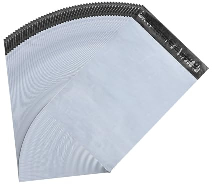 Chiluxendo 120 st fraktkuvert, beviljade fraktpåsar, självhäftande paket, plastpostkuvert, mailingväskor, icke-transparenta, för plagg, bok, skor, M