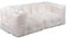 bananair - 3-Sitzer Sofa Modular, Kunstfell Streifen - Weich & Bequem - Schaumstoff- & Faserfüllung - Innovatives Sofa & Sitzsack, 2 Abnehmbare Teile (Weiß)