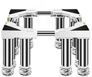 Soporte para lavadora Base for electrodomésticos multifuncionales, bandejas de suelo for lavadora y secadora, altura de 14-17 cm, soporte duradero for aire acondicionado, longitud/ancho de 45-65 cm, c