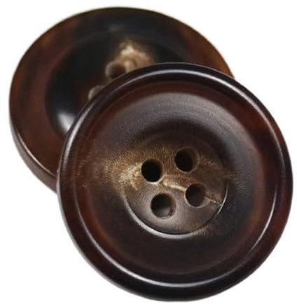 10 Stück Knöpfe, mattes Finish, echte Hornknöpfe für Mäntel und Anzüge, Farbe 18-10 Stück, 20mm