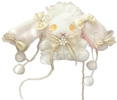 sodeber Sac à bandoulière japonais avec nœud papillon pour femme, Ly jaune clair, Medium