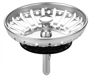 84mm Bouchon d'évier en Acier Inoxydable, Bouchon d'Evier de Cuisine, Bouchon de vidange pour Nourriture, épaissi Acier Inoxydable/Universelle/Anti Colmatage, pour Trou d'évier de Cuisine en 84-85mm