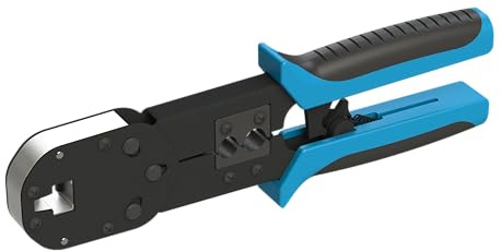 LINKUP - Herramienta de engarzado de conectores blindados RJ45 STP para conectores modulares de cable de gran diámetro LINKUP Cat6A (CON-C6ASV2-050) Intercambiable y compatible con puntas de engarzado
