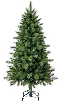 HAF Künstlicher Weihnachtsbaum Königskiefer 150 cm – naturgetreuer PVC/PE Tannenbaum Ø89 cm, dichte Zweige & realistisches Nadelbild, nadelfrei, inklusive stabilem Metallständer