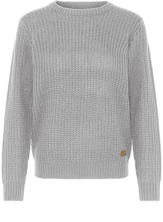 OXMO OXEdna Damen Strickpullover Grobstrick Pullover