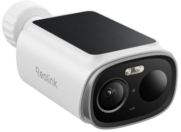 Reolink Solar Security Camera Outdoor Wireless, Battery-powered, 5MP Video | AI Detection, Smart Alert, Local Storage with No Monthly Fee, Two-Way Audio, Argus Solar for Home Security, Yard, Garden