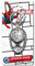 Marvel 68034 Spider-Man Schlüsselanhänger, Grau