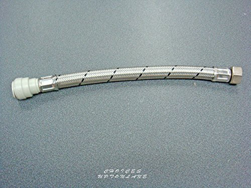 Flexible TAP Connector 15MM Push FIT X 1/2 BSP X 500MM Length