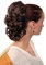 WIG ME UP JL-3023-10 Haarteil/Zopf gewellt halblang (35 cm) 1 Steckkamm + Gummizug Braun Mittelbraun