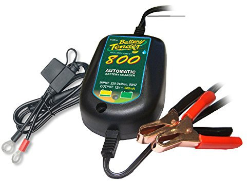 Battery Tender Plus Battery Charger and Maintainer - 800 Milliamp, 12V - Waterproof Smart Charger, Fully Charge and Maintain Car and Motorcycle Battery - 022-0150-DL-UK