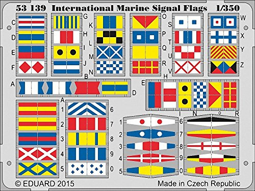 Eduard Photoetch 1:350 - International Marine Signal Flags - (EDP53139)