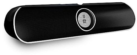 Primux Altavoz XS-02 de Color Negro | 2x5W | Inalámbrico | Pequeño y Ligero | Dispone de Bluetooth y NFC | Soporte Compatible para Tablet o Smartphone