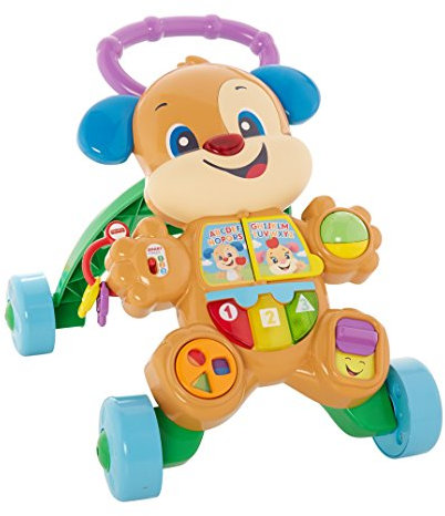 Fisher-Price FRC84 - Lernspaß Hündchen Lauflernwagen, musikalisches Aktivitäts- und Gehspielzeug mit Lerninhalten, ab 6 Monaten (italienische Version)