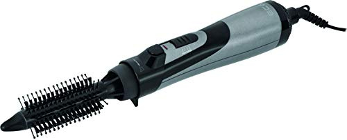 ECG Heißluftlockenstab, 2 Leistungs- und Temperaturstufen, Kaltluft-Fixation, Praktisches Etui, Kabel 1.8 m, Schwarz-Grau – ECG HK 1050