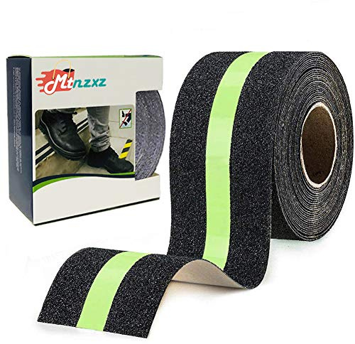 Anti Slip Grip Tape, Non-slip Traction Tapes with Glow in the Dark Reduce the Risk of Slipping for Indoor or Outdoor Stair Tread Step and Other Slippery Surfaces - Keeps You Safe, 2 Inch x 16.4 Foot