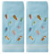 SKL Home by Saturday Knight Ltd. Flips & Flops - Juego de Toallas de Mano, algodón, Color Azul
