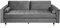 invicta INTERIOR Elegantes Design Sofa Cozy Velvet 220cm grau Samt Federkern 3er-Sofa Couch