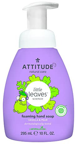 ATTITUDE - Little Leaves Hand Wasch Schaum – Vanille & Birne (295ml) Schaumseife - Seife für Kinder & Erwachsene - biologisch abbaubare Seife