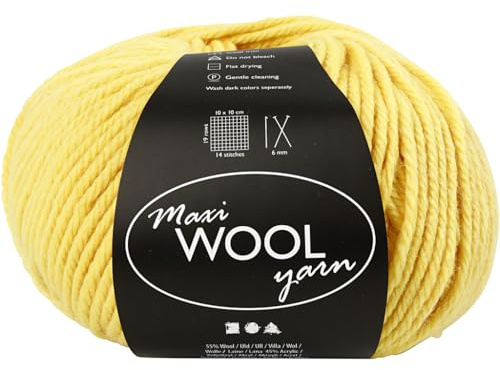 Wolle,Gelb,L:125m,100g/1Knäuel