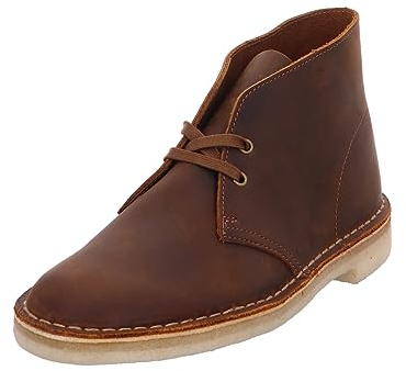 Clarks Desert Boot, Stivaletti Bassi con Lacci Uomo, Cera d'api, 42 EU