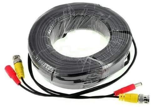 BW Câble d'alimentation vidéo BNC pour caméra de vidéosurveillance DVR 20 m