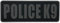 uuKen Police K9 Patch Grau K-9 Tactical 21,6 x 7,6 cm PVC Patch für Tac Weste Taktische Uniformen Teller Tragetaschen (schwarz und grau, L 21,7 x 7,6 cm)