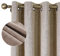 CUCRAF 100% Blackout Curtains Linen 72 Inch Drop 2 Panels Soft Texture Sun Blocking Thermal Eyelet Curtains for Bedroom Living Room 46 X 72 Inch