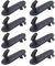 eMagTech Auto Fußmatten Befestigung Haken Bodenmatten Halter Clips PZ410-99350-01 Kunststoff Fahrzeug Zubehör 8-teilig Set